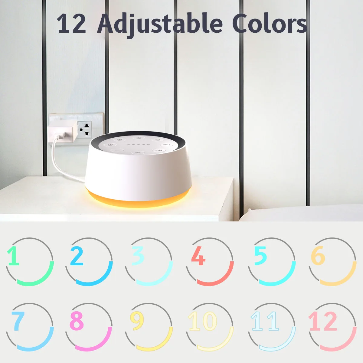 Máquina de Som Relaxante com Luz Noturna para Melhorar o Sono - Oferta Imperdível - Imagem 4
