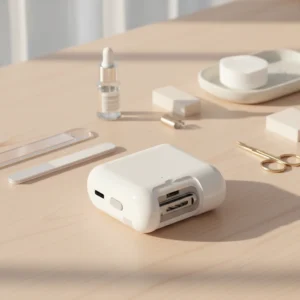Cortador de Unhas Elétrico Recarregável Totalmente Automático, Design Inteligente Portátil, Anti-Entalamento para Idosos e Bebês, Polidor de Unhas Elétrico