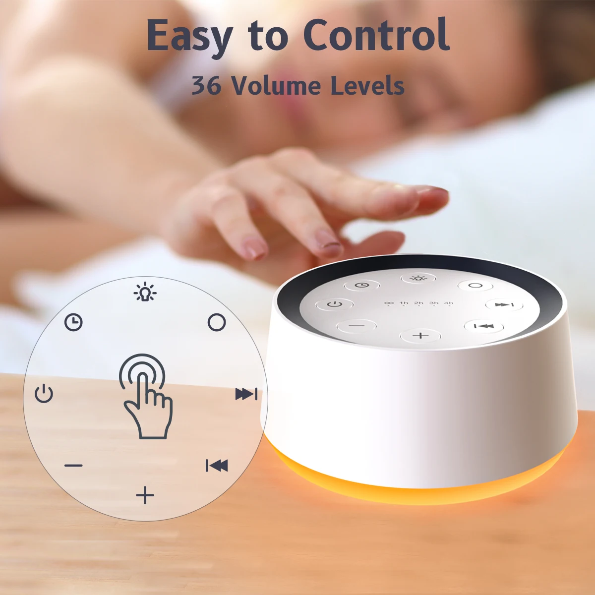 Máquina de Som Relaxante com Luz Noturna para Melhorar o Sono - Oferta Imperdível - Imagem 6