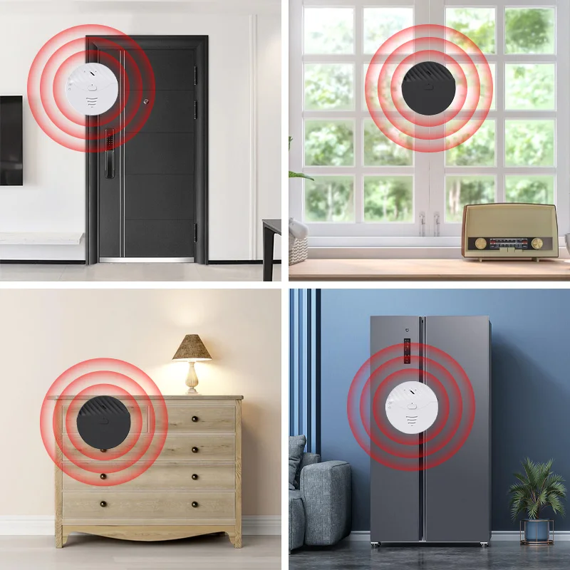 Sistema de Alarme Antifurto Sem Fio para Casa com Sensor de Vibração de Porta Tuya Smart Home - Imagem 6