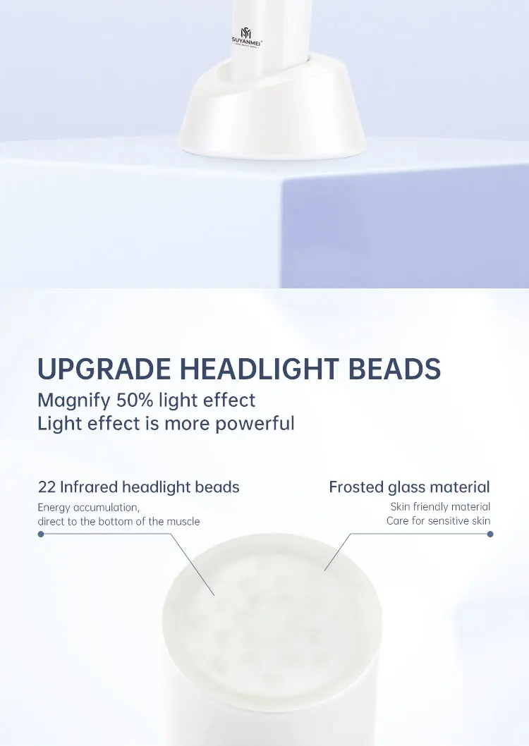 Equipamento de Beleza Multifuncional para Uso Doméstico, Óculos de Massagem Facial Anti-Idade, Ferramentas de Cuidados com a Pele Vermelha - Imagem 5