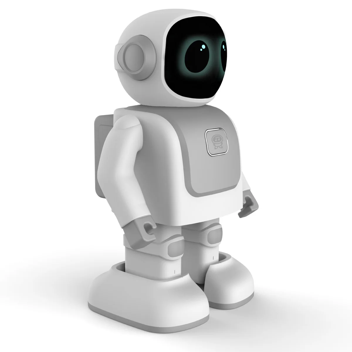 Robô Brinquedo Inteligente Programável com Design Android, Pequeno Humanoide para Crianças, Controle Remoto por Voz, com Recursos de Codificação, Dança e Fala