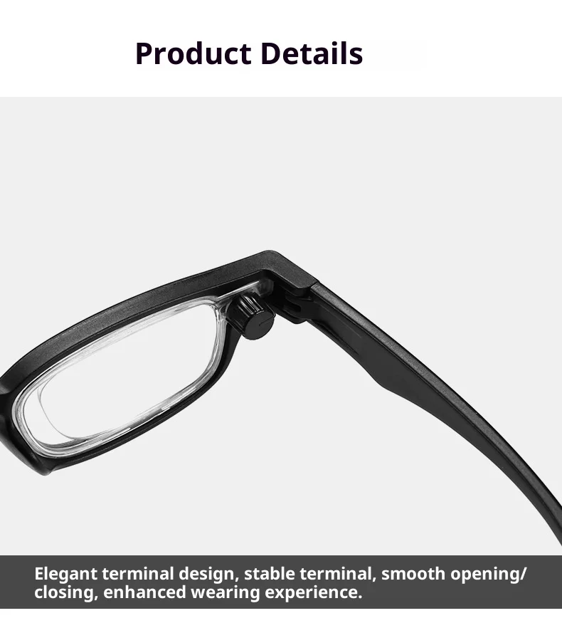 Óculos de Leitura Inteligentes para Idosos com Lentes de Comprimento Focal Ajustável e Proteção Anti-luz Azul, Armação TR90, Grau 100-400 para - Imagem 20
