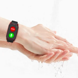 Pulseira de Rastreamento GPS à Prova d'Água 4G com Monitoramento de Saúde, Controle de Frequência Cardíaca e Pressão Arterial para Idosos