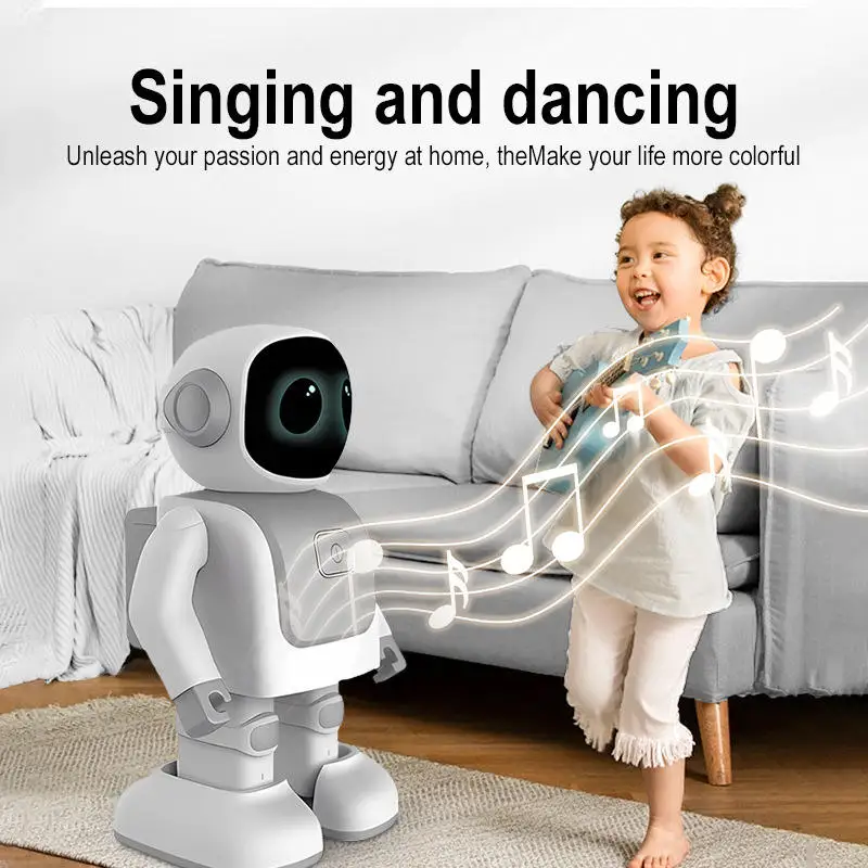 Brinquedo Educacional para Crianças em Idade Pré-Escolar, Brinquedo Robô Inteligente Programado, Robô Dançante com Alto-falante BT - Imagem 5