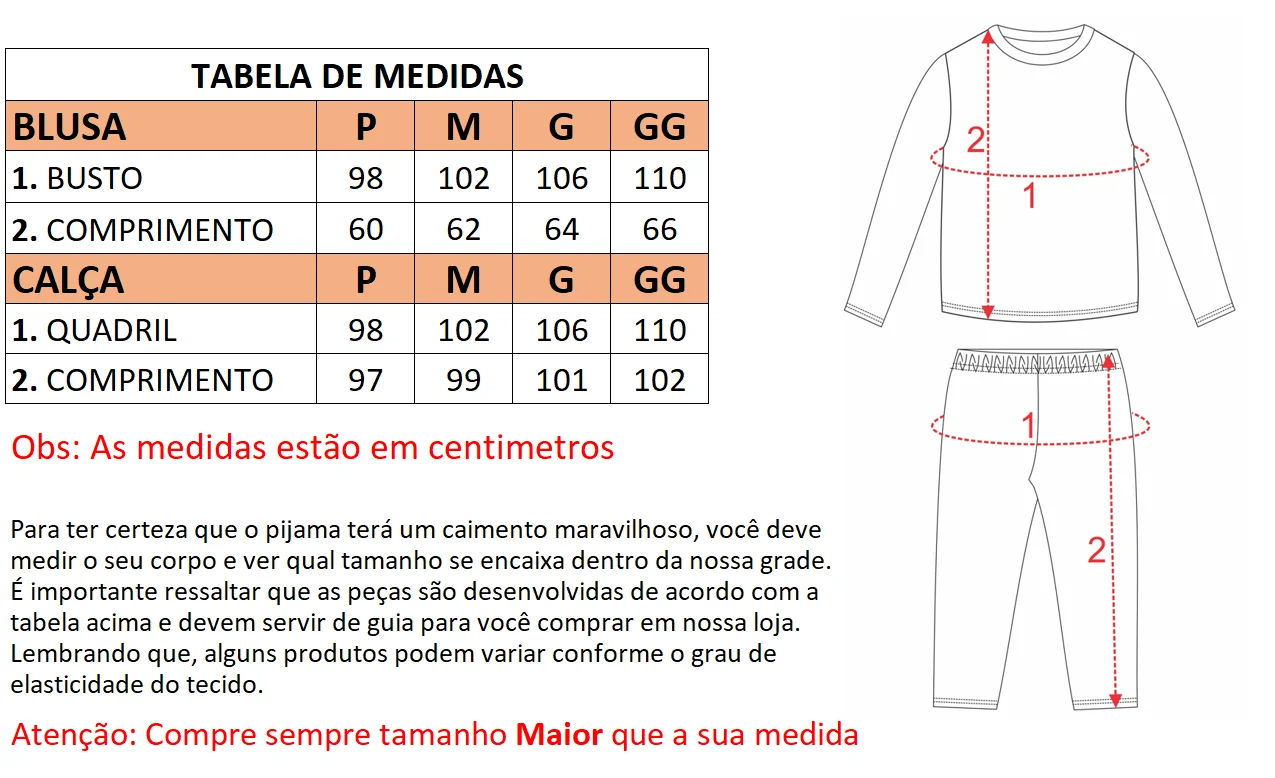 Pijama Feminino Encontrou Amor Rosa - Imagem 5