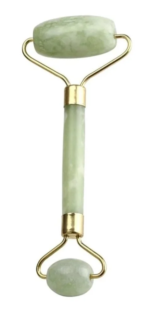Massageador Facial Pedra Jade Rolo De Massagem Anti Estresse - Imagem 5