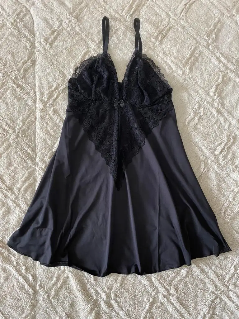 Camisola Sexy FRETE GRATIS Pijama Feminino Lingerie Langerie Baby Doll Conjunto - Imagem 6