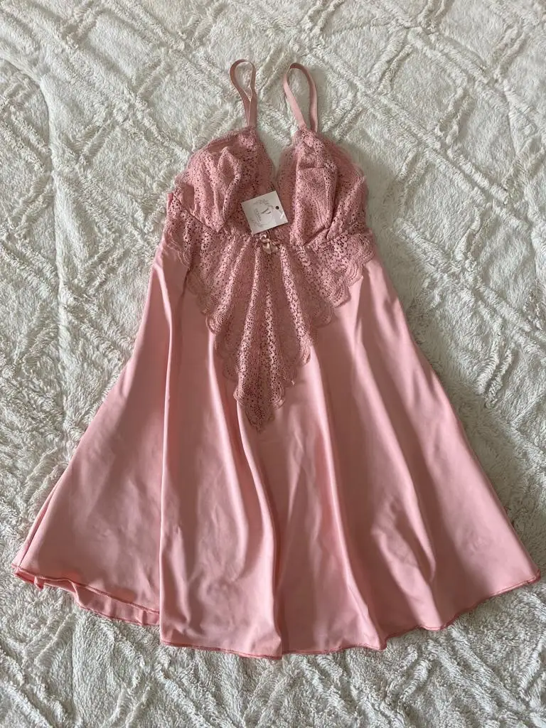 Camisola Sexy FRETE GRATIS Pijama Feminino Lingerie Langerie Baby Doll Conjunto - Imagem 4