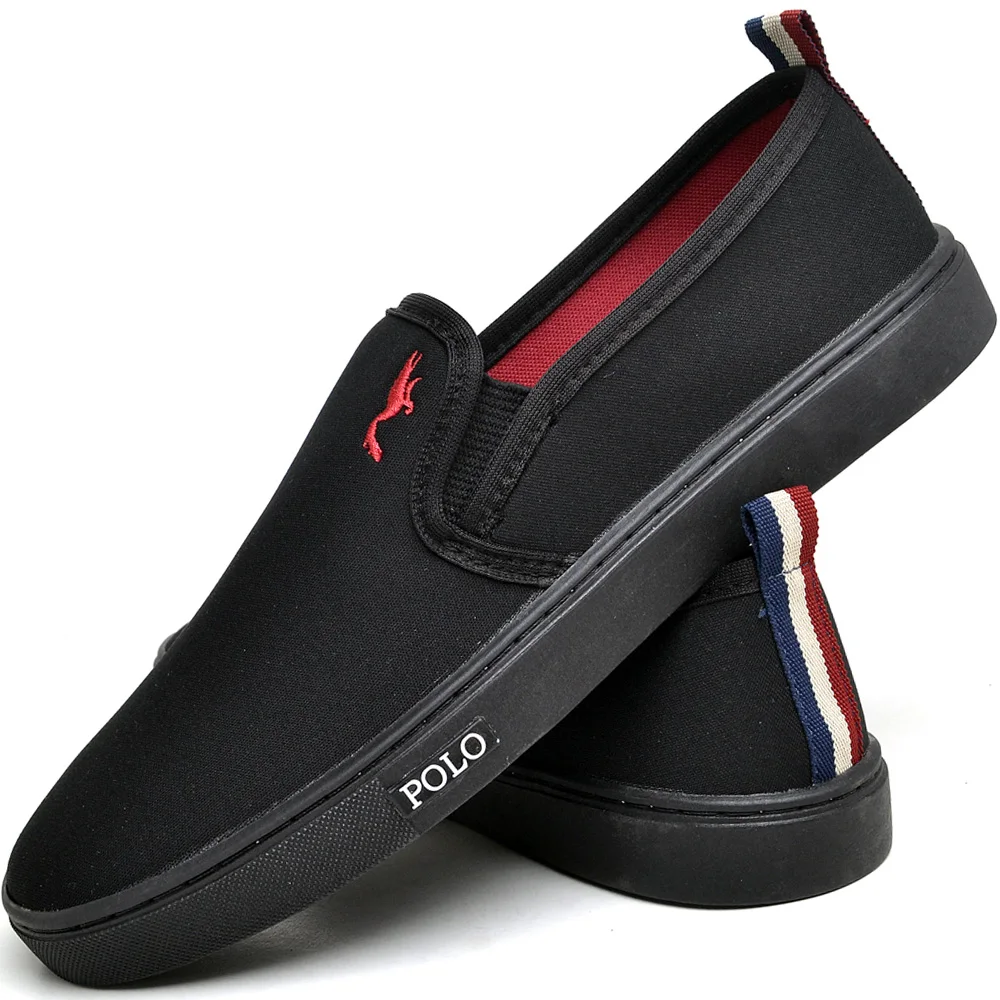 Tênis Sapatenis Masculino Modelo Slip on Diversidade de Cores Polo Blu Tamanhos - Imagem 2