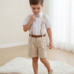 Conjunto Miss Cherry Social Linho Shorts Gustavo Modelo 2