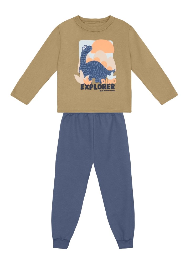 Conjunto Infantil menino de Blusão e Calça Jogger Moletom Brandili 1 ao 10 - TRE