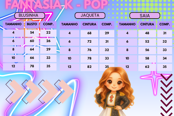 Fantasia Princesa Belli Guerreiras do K - Pop - Imagem 7