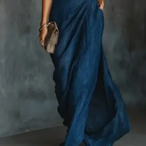 Vestido plissado elegante