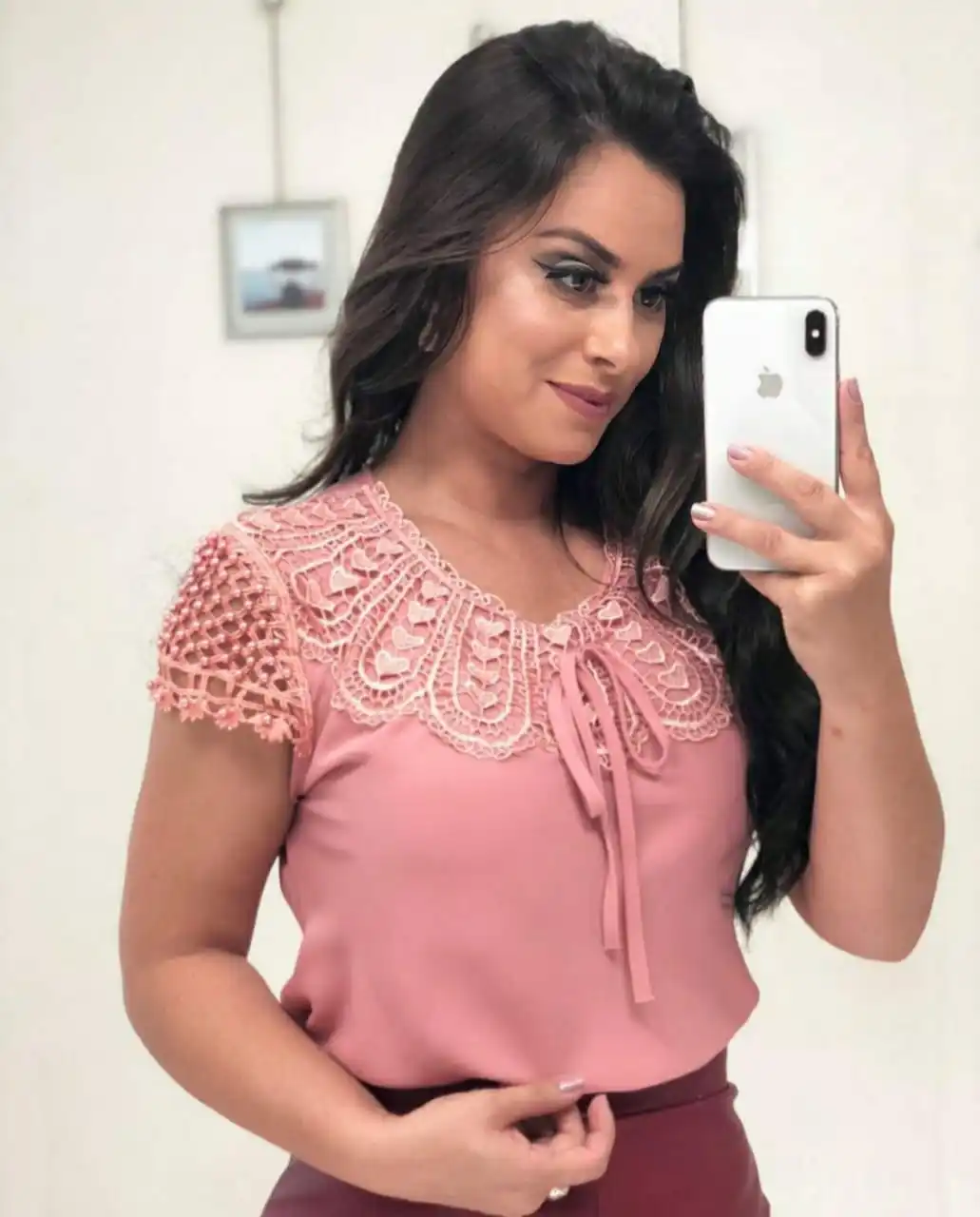 Blusa feminina lindíssima detalhe na promoção de mangá