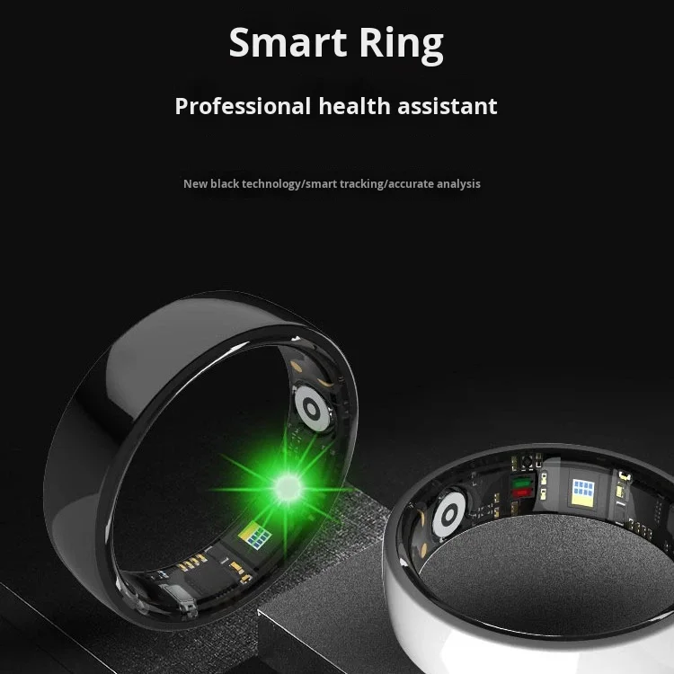 Anel Inteligente Masculino de Cerâmica à Prova d'Água com GPS Ultra e Tela, Monitor de Sono Vibratório Sem Fio, Personalizável - Imagem 5