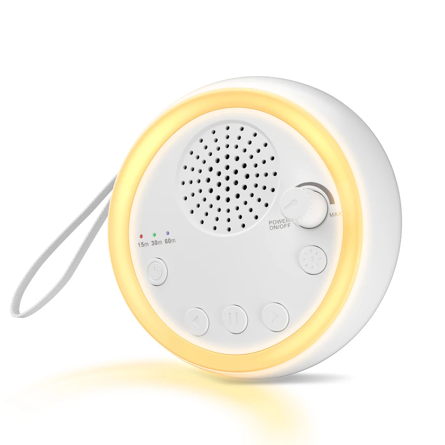 Máquina de Ruído Branco Easysleep com 16 Sons Relaxantes, Luzes Noturnas, Função de Memória, Rádio e 50 Horas de Reprodução para Adultos - Imagem 7