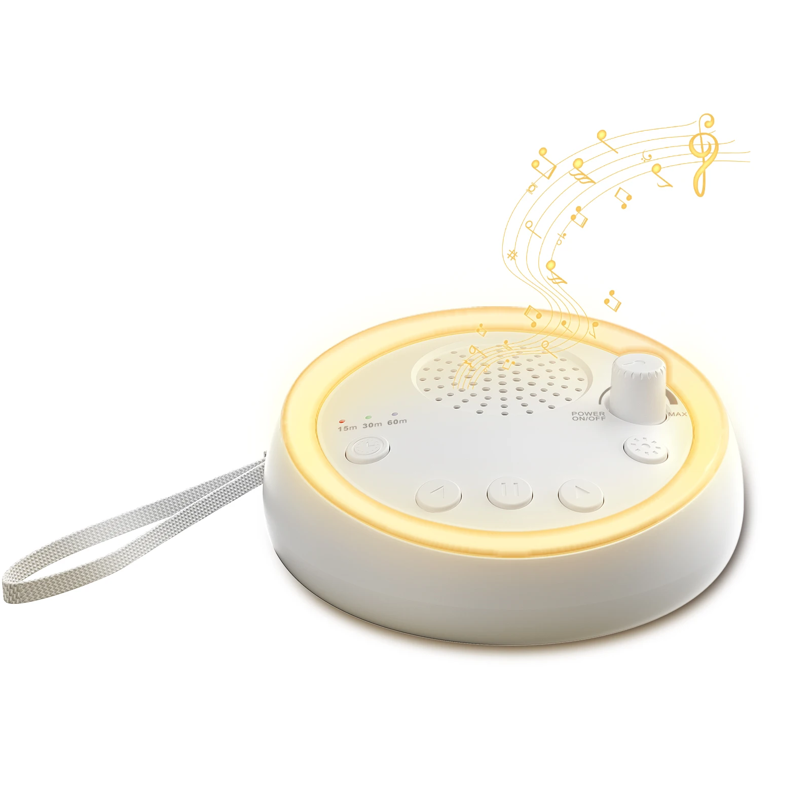 Máquina de Ruído Branco Easysleep com 16 Sons Relaxantes, Luzes Noturnas, Função de Memória, Rádio e 50 Horas de Reprodução para Adultos - Imagem 3