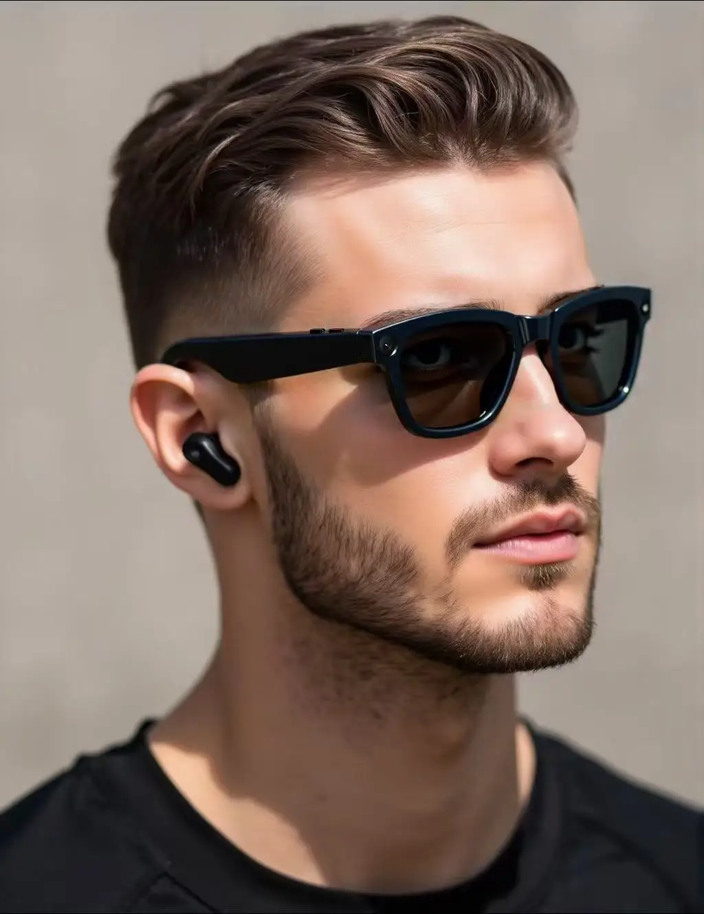 Óculos de Sol Inteligentes M01 com Câmera AI, Ativação por Voz, 5MP, À Prova D'água, Reprodução de Música, Controle por APP para Tradução em Tempo Real 5.3 - Imagem 2