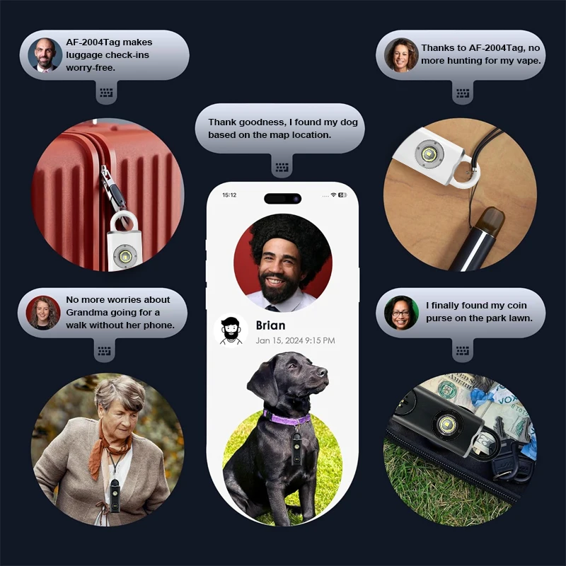 Portátil recarregável Alarme Pessoal para Idosos/Mulheres Segurança Rastreador de Emergência com AGPS Posicionamento Auto-Defesa Find My Alarme - Imagem 5