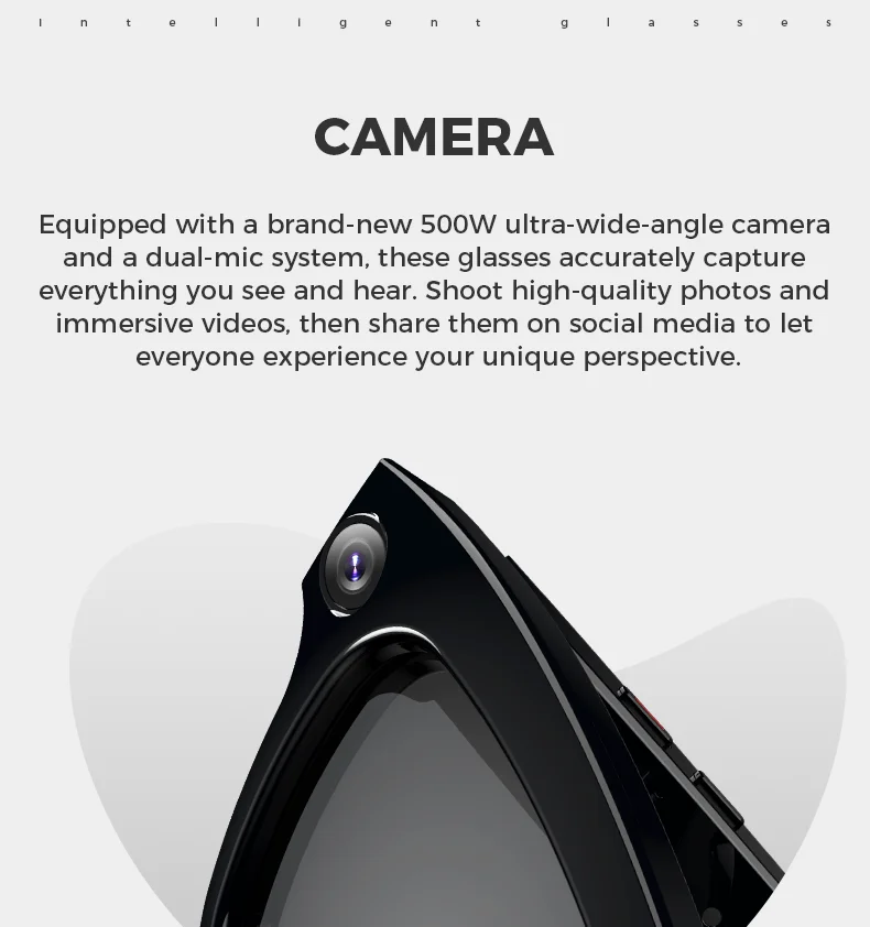 Óculos de Sol Inteligentes M01 com Câmera AI, Ativação por Voz, 5MP, À Prova D'água, Reprodução de Música, Controle por APP para Tradução em Tempo Real 5.3 - Imagem 10