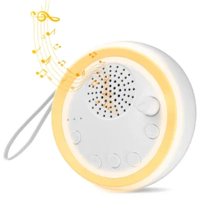 Máquina de Ruído Branco Easysleep com 16 Sons Relaxantes, Luzes Noturnas, Função de Memória, Rádio e 50 Horas de Reprodução para Adultos