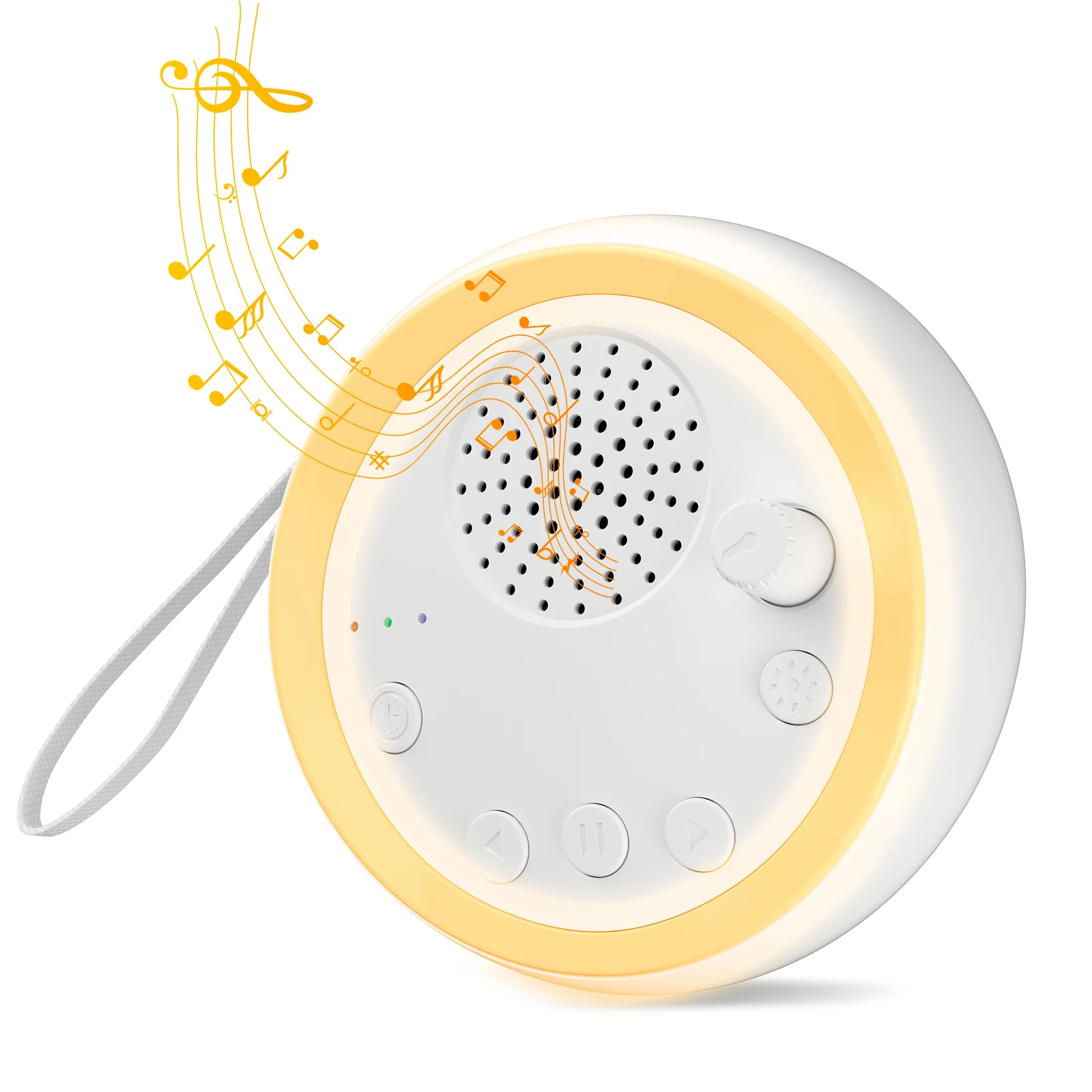 Máquina de Ruído Branco Easysleep com 16 Sons Relaxantes, Luzes Noturnas, Função de Memória, Rádio e 50 Horas de Reprodução para Adultos