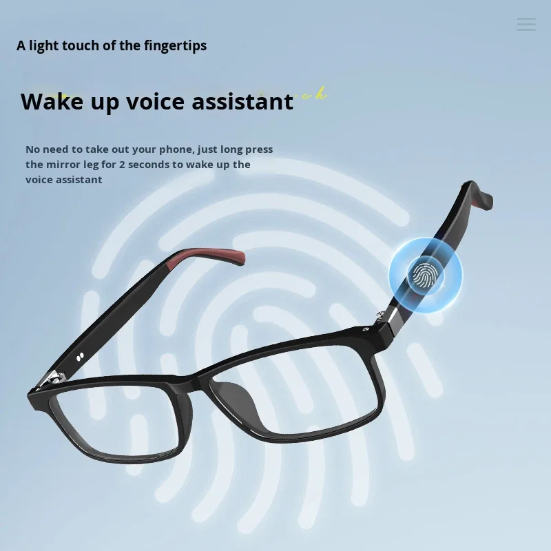 Óculos Inteligentes AI Pretos Sem Fio para Assistente de Voz, Música, Navegação e Direção, com Hastes Destacáveis e Fone de Ouvido G07 - Imagem 3