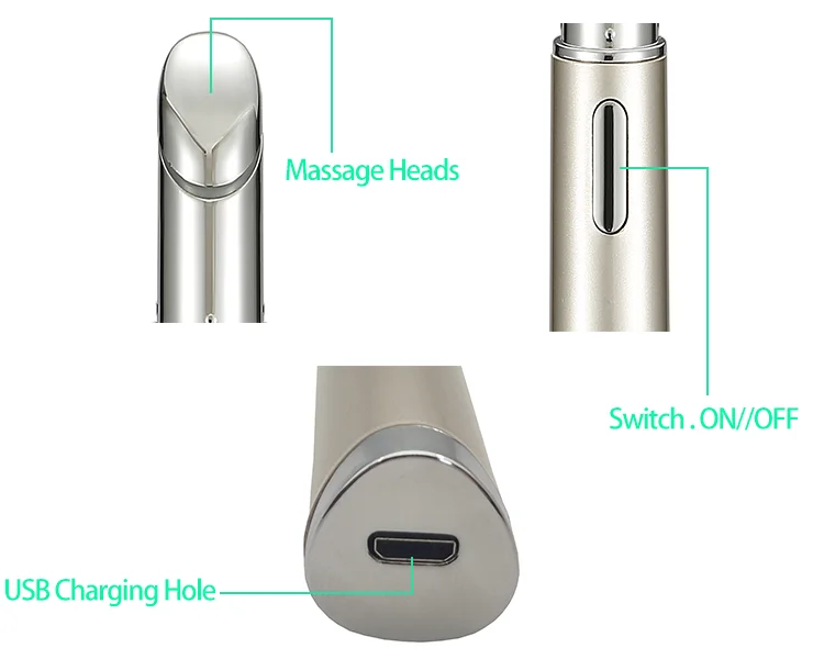 Ferramenta de Cuidado dos Olhos Anti-Rugas para Uso Doméstico, Presente para Mulheres, Caneta Massageadora Vibratória Aquecida para Remoção de Bolsas nos Olhos - Imagem 11