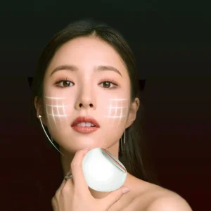 Massageador Facial e de Mãos Anti-Envelhecimento com Plugue USB para Uso Doméstico, Dispositivo de Microcorrente para Lifting Facial e Tonificação de Rugas com Terapia de Luz Vermelha