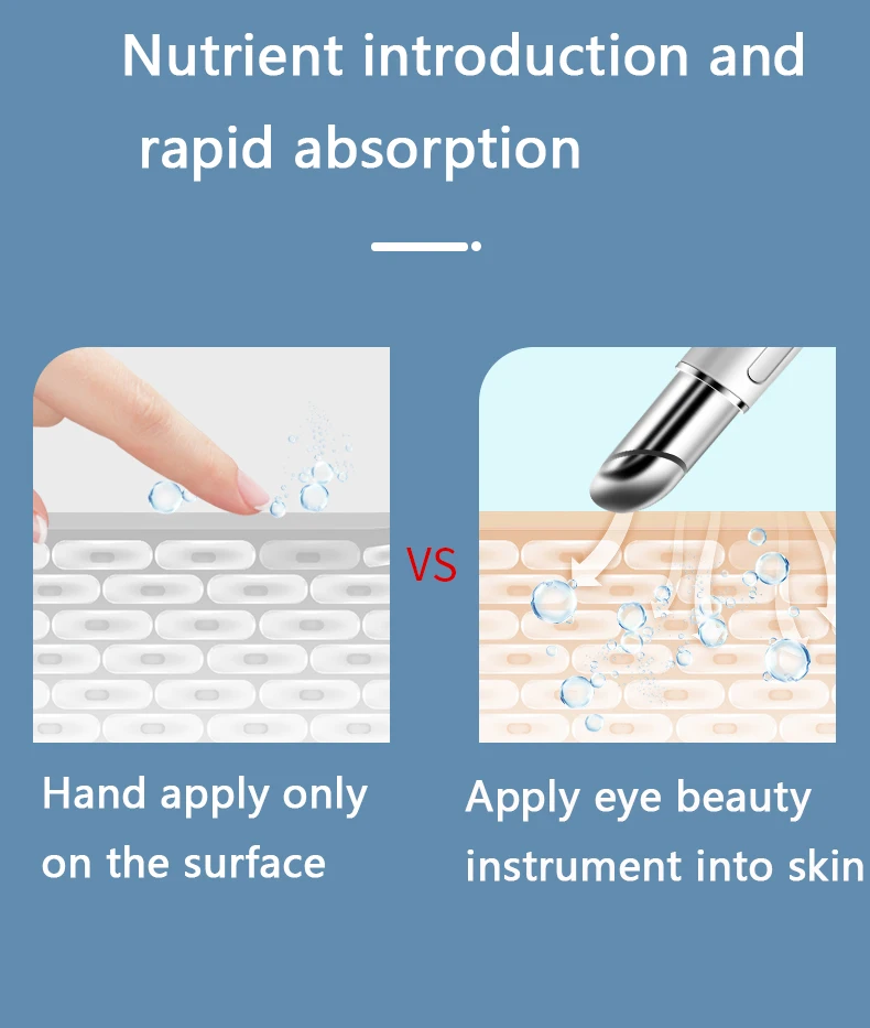 Ferramenta de Cuidado dos Olhos Anti-Rugas para Uso Doméstico, Presente para Mulheres, Caneta Massageadora Vibratória Aquecida para Remoção de Bolsas nos Olhos - Imagem 15