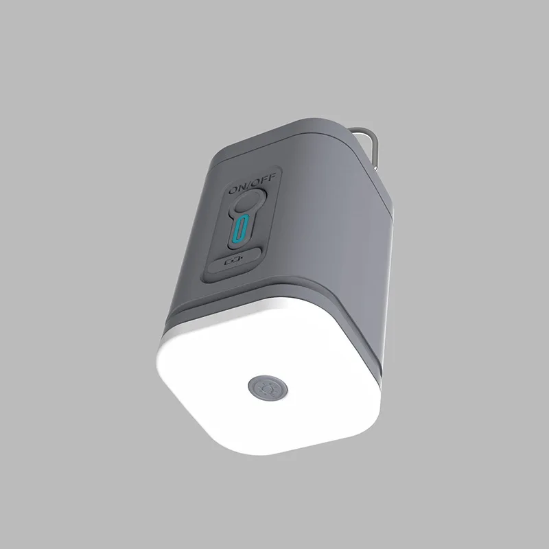 Bomba de Ar USB Multifuncional para Exterior com Iluminação Portátil, Material Plástico Durável, Design de Carregamento Seguro com Bateria de Lítio - Imagem 2