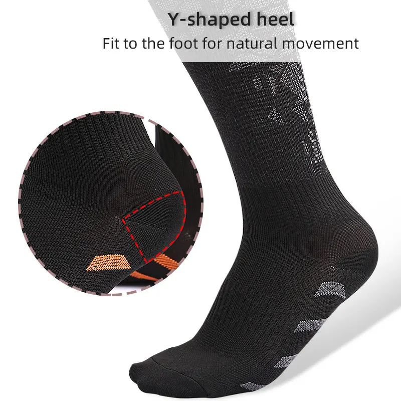 Meias de Compressão Longas para Adultos, até o Meio da Panturrilha, para Esportes Casuais ao Ar Livre, Respiráveis, Absorventes de Suor, Resistentes ao Atrito, Sem Costura, Estampadas - Imagem 3