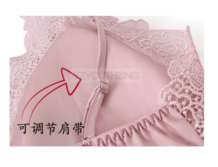 Conjunto de pijama feminino renda sólida cetim pijamas pete femme verão pijamas - Imagem 11