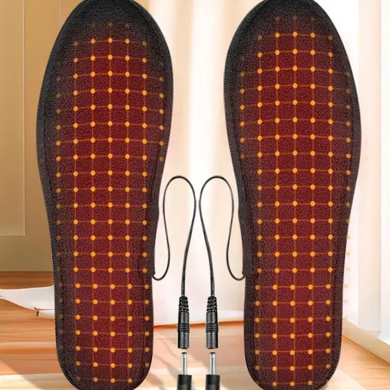 Palmilhas de sapato aquecidas usb com pés de controle remoto tapete de meia quen - Imagem 3