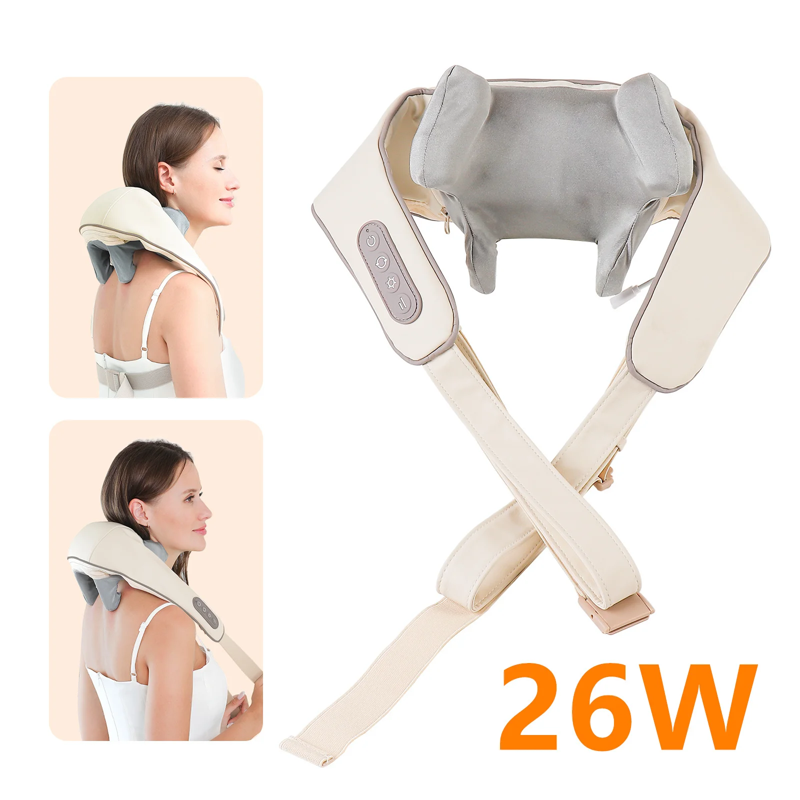 Foreverlily-Massageador de Pescoço e Ombro, Wireless, Amassar Costas, Massagem X - Imagem 30