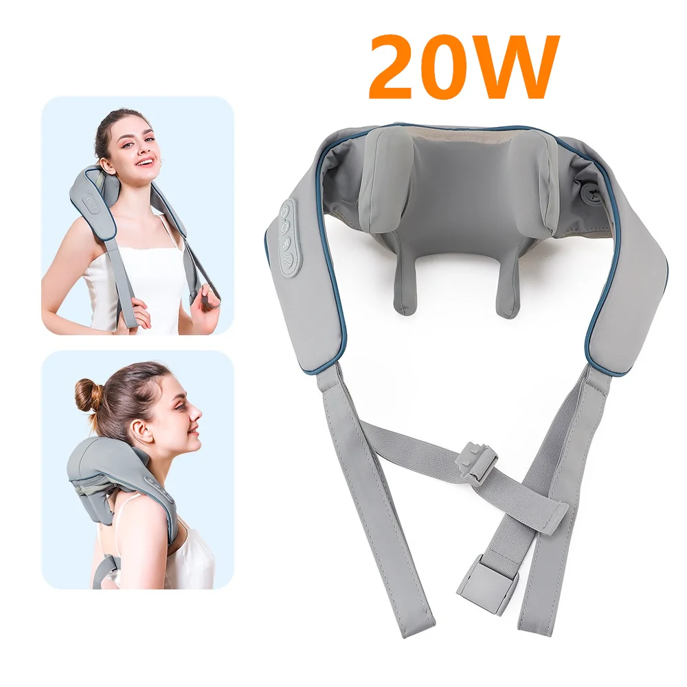 Foreverlily-Massageador de Pescoço e Ombro, Wireless, Amassar Costas, Massagem X - Imagem 40