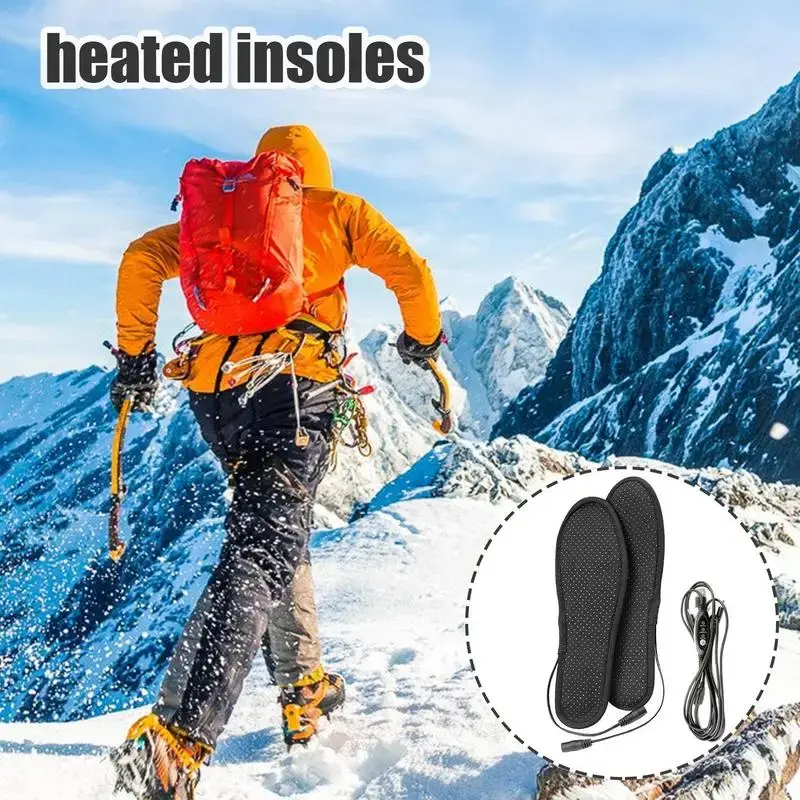 Palmilhas de sapato aquecidas usb com pés de controle remoto tapete de meia quen - Imagem 4