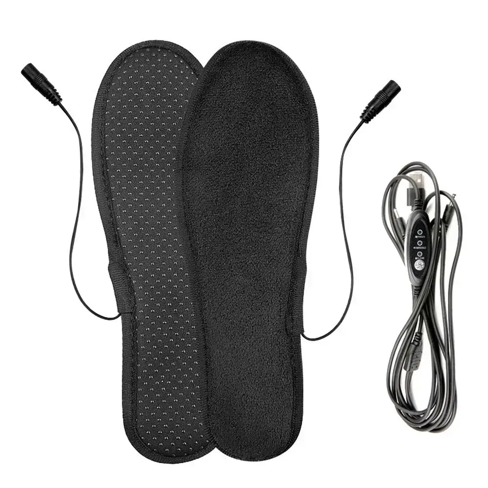 Palmilhas de sapato aquecidas usb com pés de controle remoto tapete de meia quen - Imagem 7
