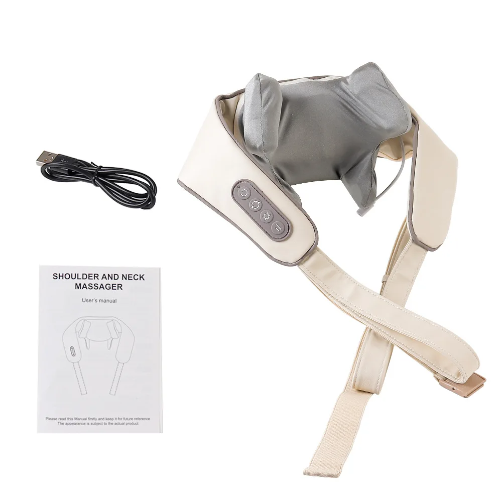 Foreverlily-Massageador de Pescoço e Ombro, Wireless, Amassar Costas, Massagem X - Imagem 33