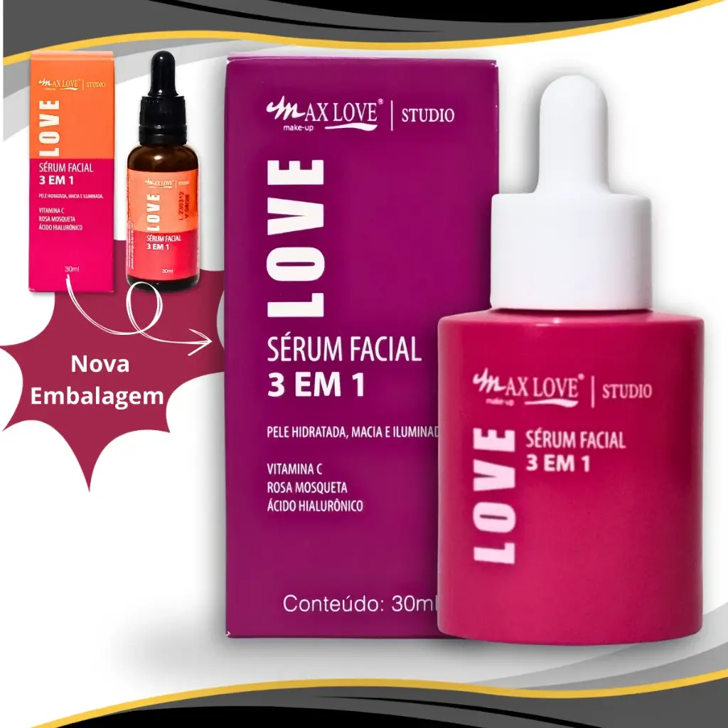Kit c/ 3 Sérum Facial 3 em 1 Max Love - Imagem 5