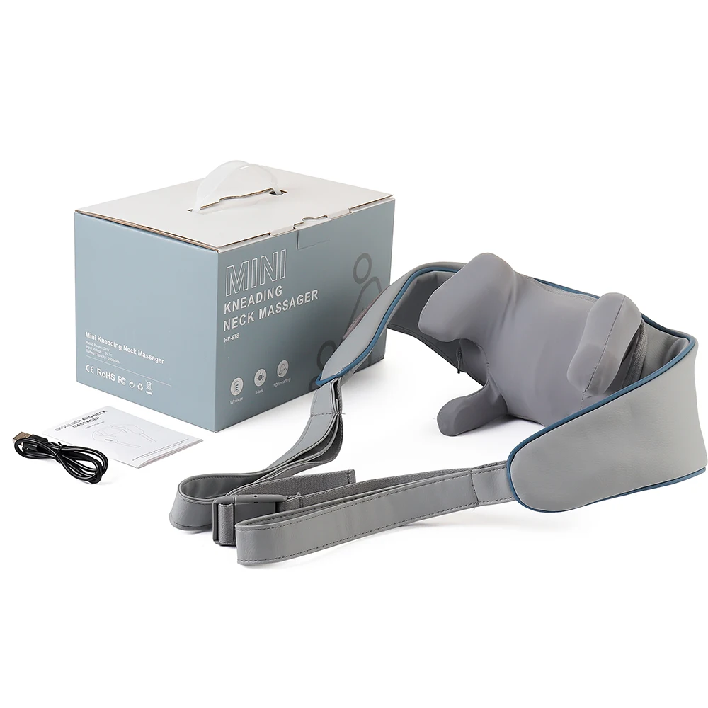 Foreverlily-Massageador de Pescoço e Ombro, Wireless, Amassar Costas, Massagem X - Imagem 23