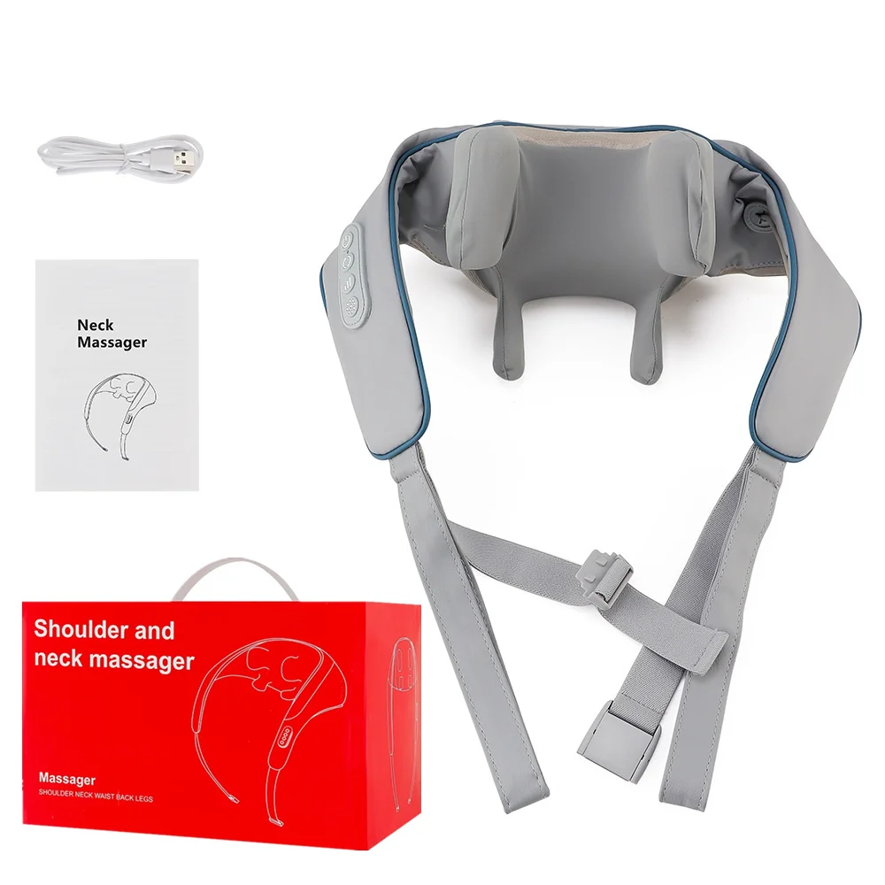 Foreverlily-Massageador de Pescoço e Ombro, Wireless, Amassar Costas, Massagem X - Imagem 43