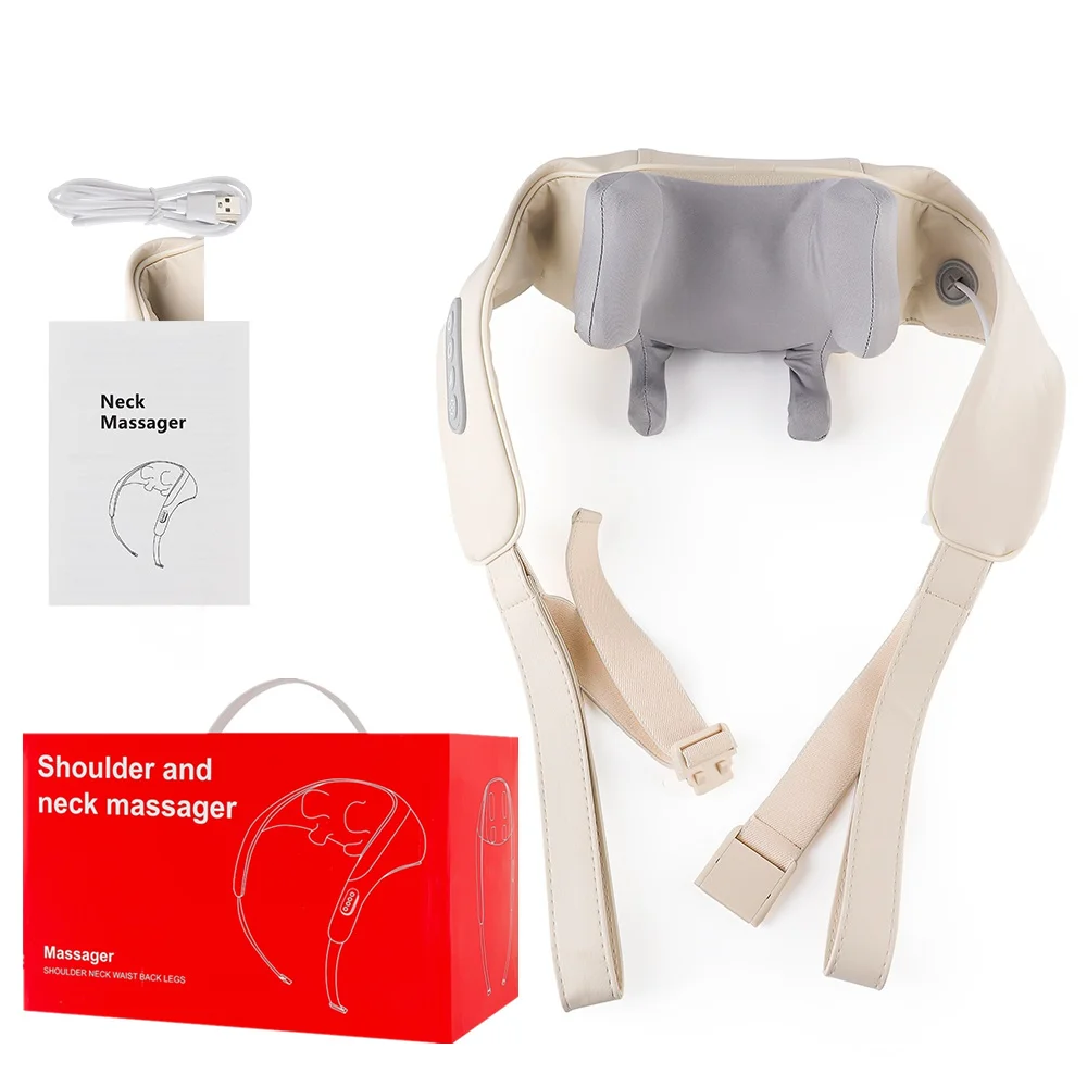 Foreverlily-Massageador de Pescoço e Ombro, Wireless, Amassar Costas, Massagem X - Imagem 39