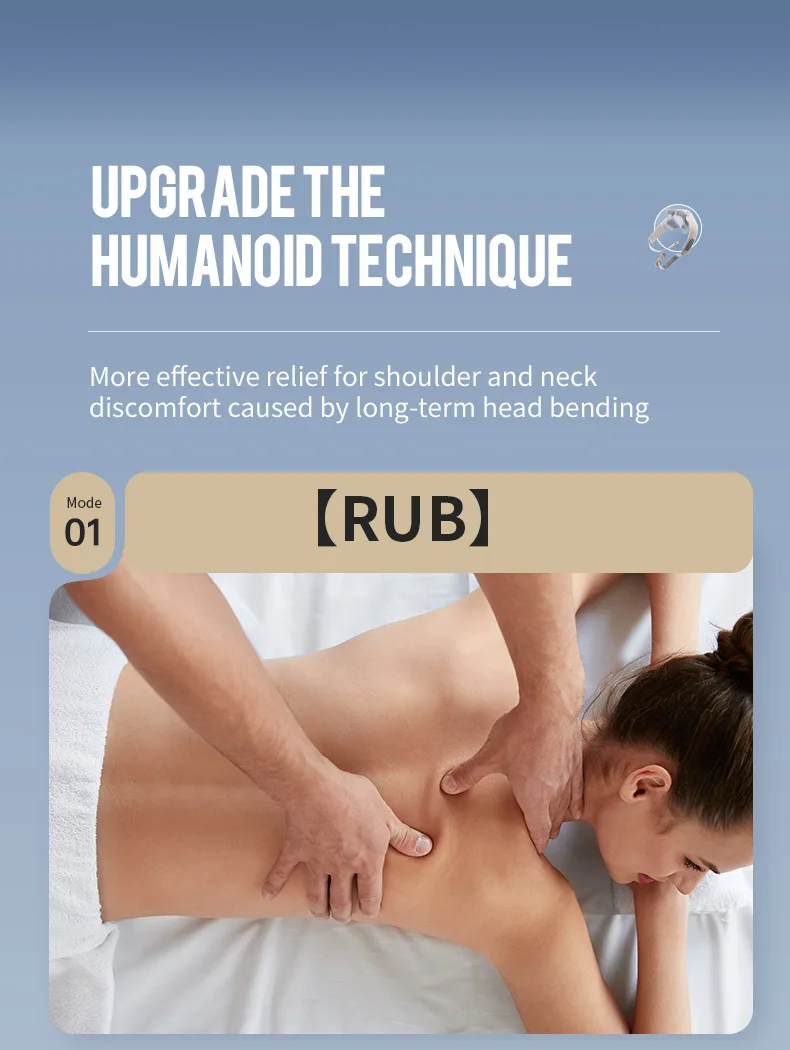 Foreverlily-Massageador de Pescoço e Ombro, Wireless, Amassar Costas, Massagem X - Imagem 62