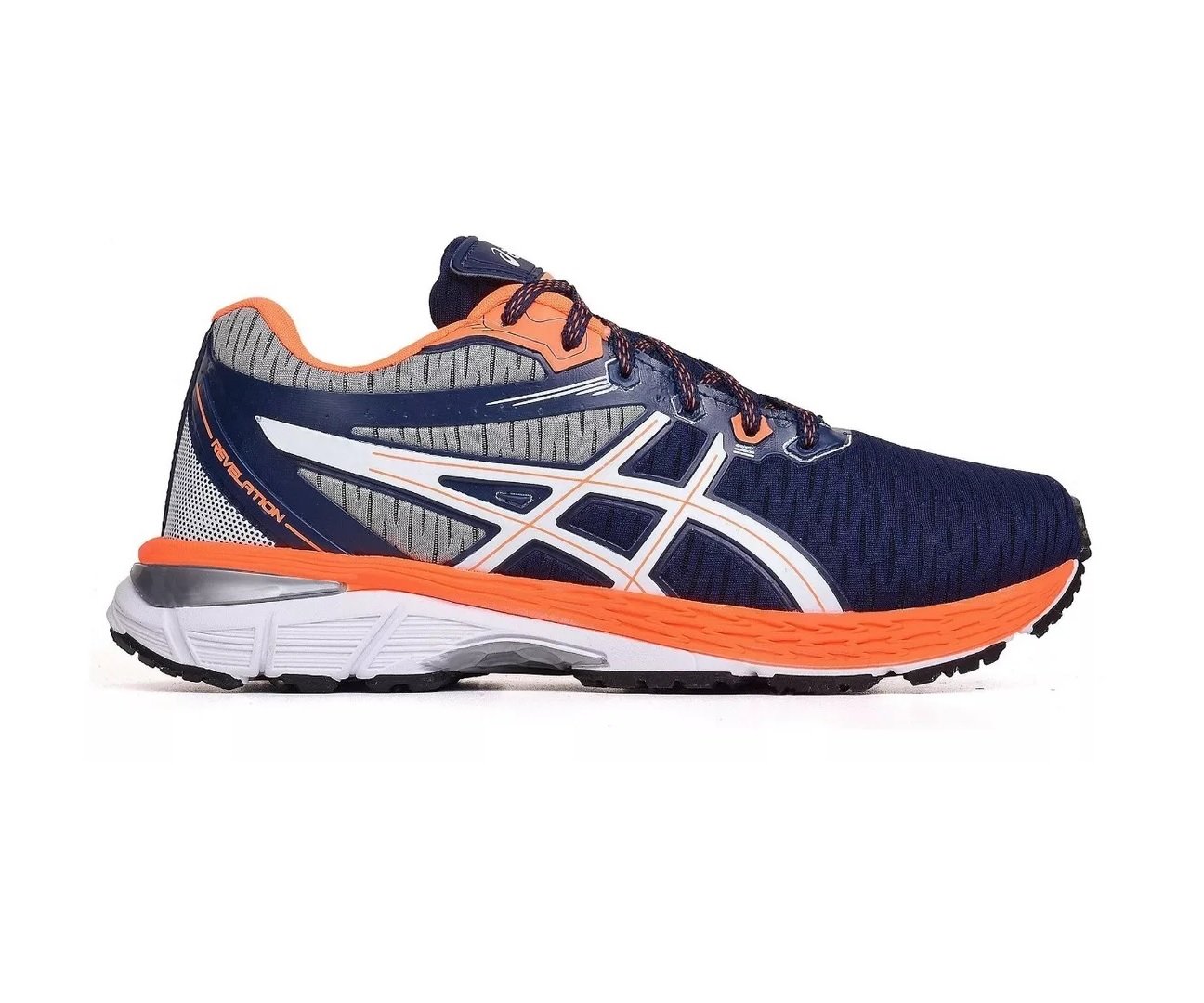 Tênis Asics Gel Revelation Marinho Laranja Tamanho:38 - Imagem 4
