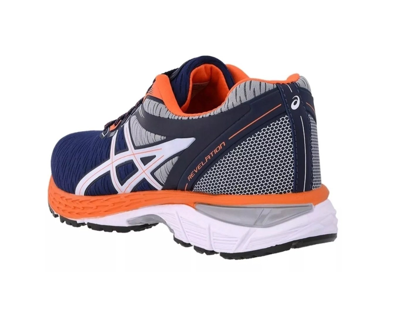 Tênis Asics Gel Revelation Marinho Laranja Tamanho:38 - Imagem 7