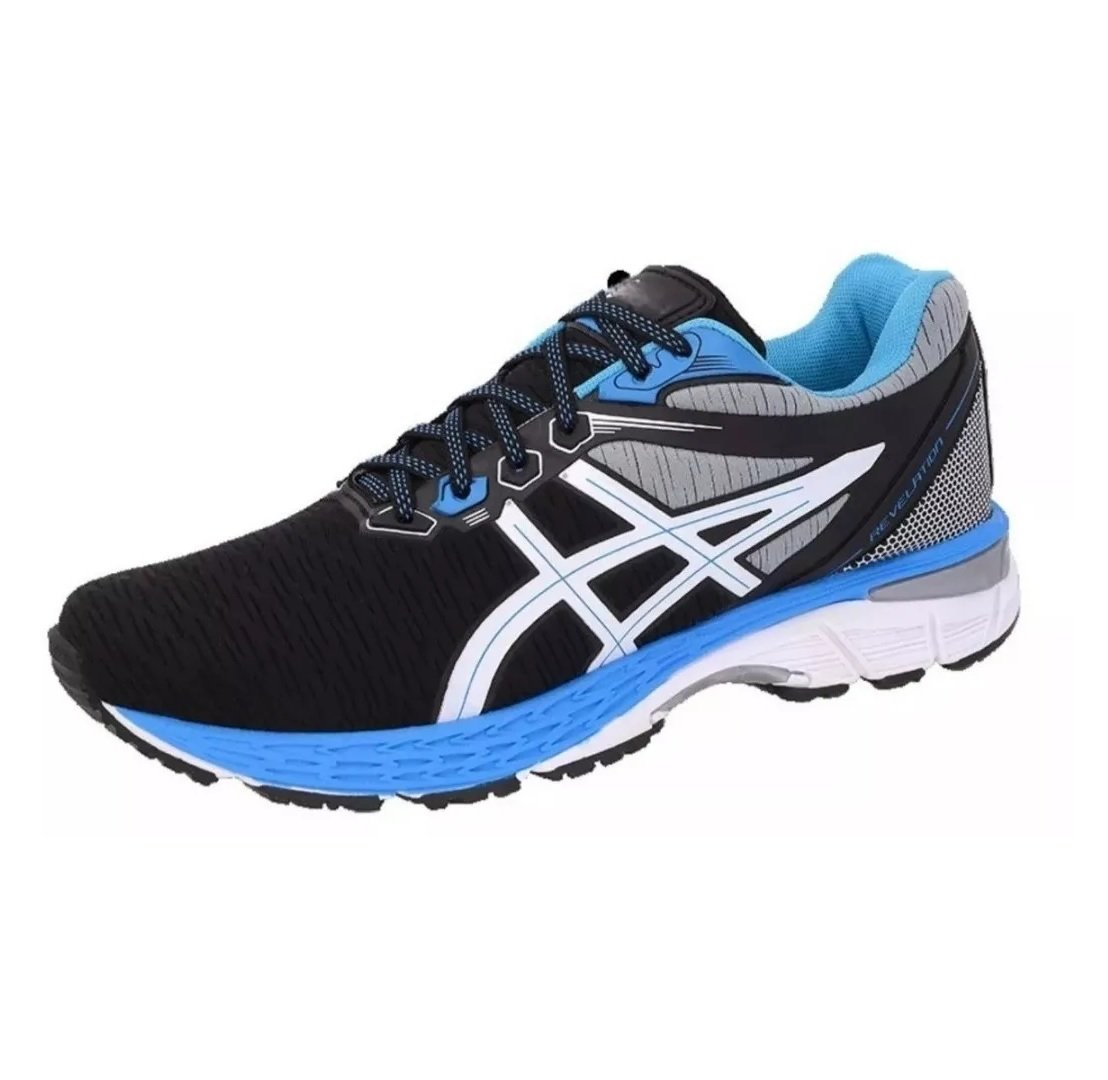 Tênis Asics Gel Revelation Preto Azul - Imagem 4