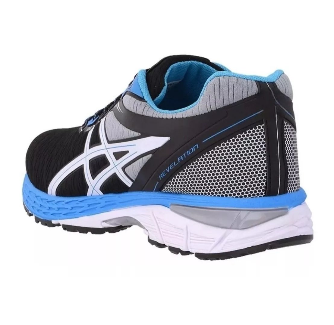 Tênis Asics Gel Revelation Preto Azul - Imagem 6