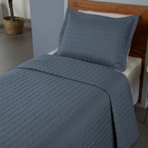 Kit Cobre Leito Matelado Copacabana 2 Peças Solteiro 100% Poliéster Micropercal